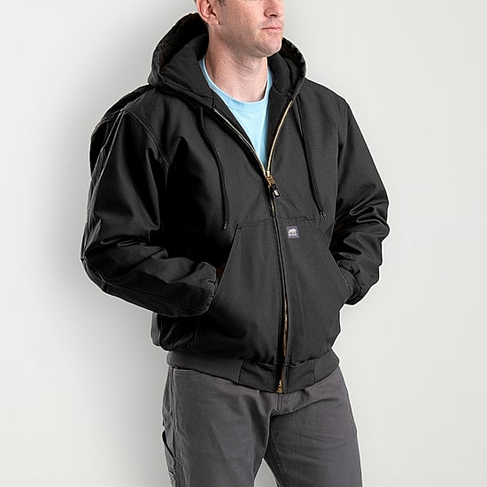 Berne Heritage Mens Hooded Heavyweight Big and Tall Work Jacket