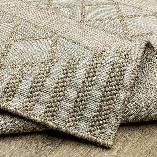 Covington Home Trinidad Geometric Stripes 22"X90" Indoor Outdoor Rectangular Runner