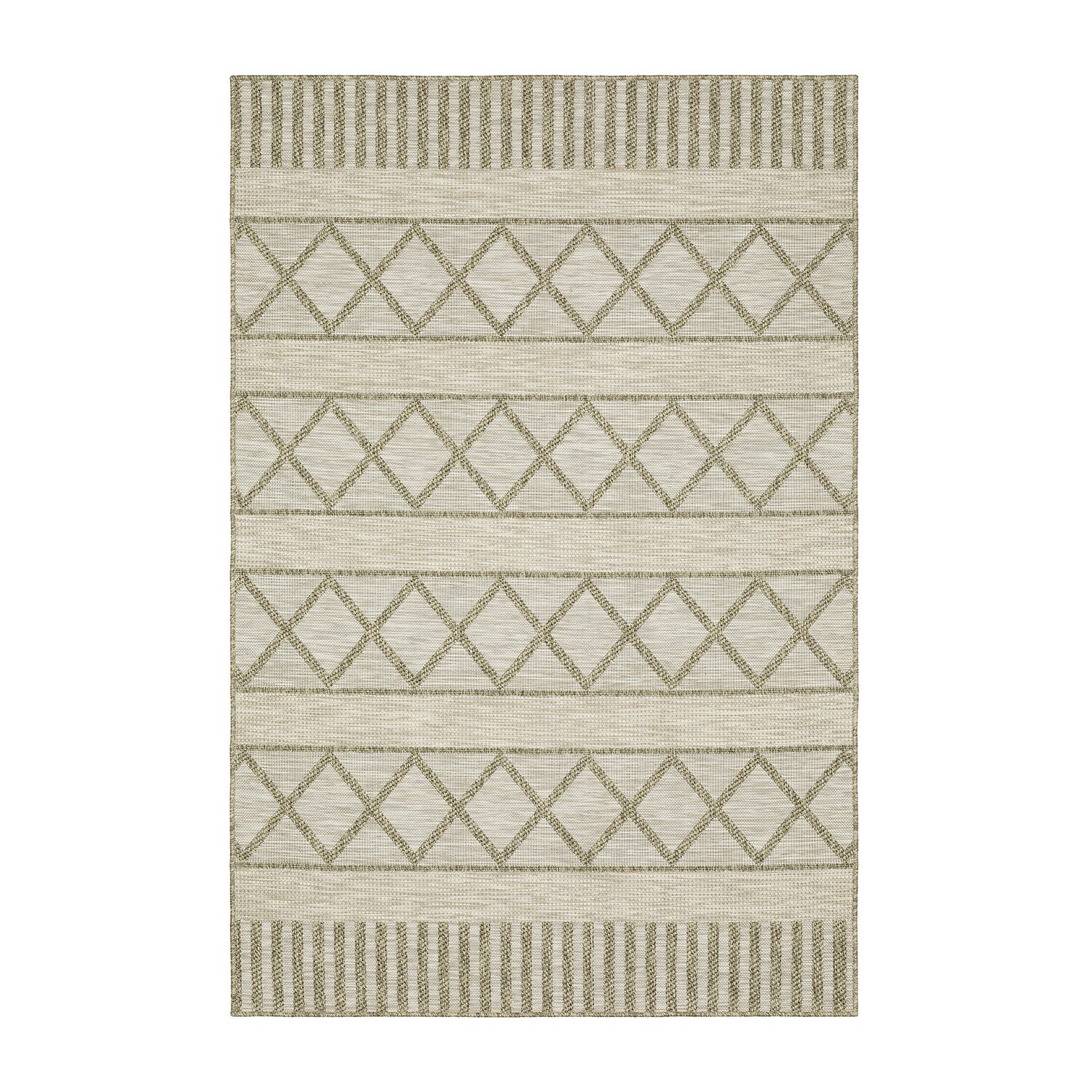Covington Home Trinidad Geometric Stripes Indoor Outdoor Rectangular Area Rug