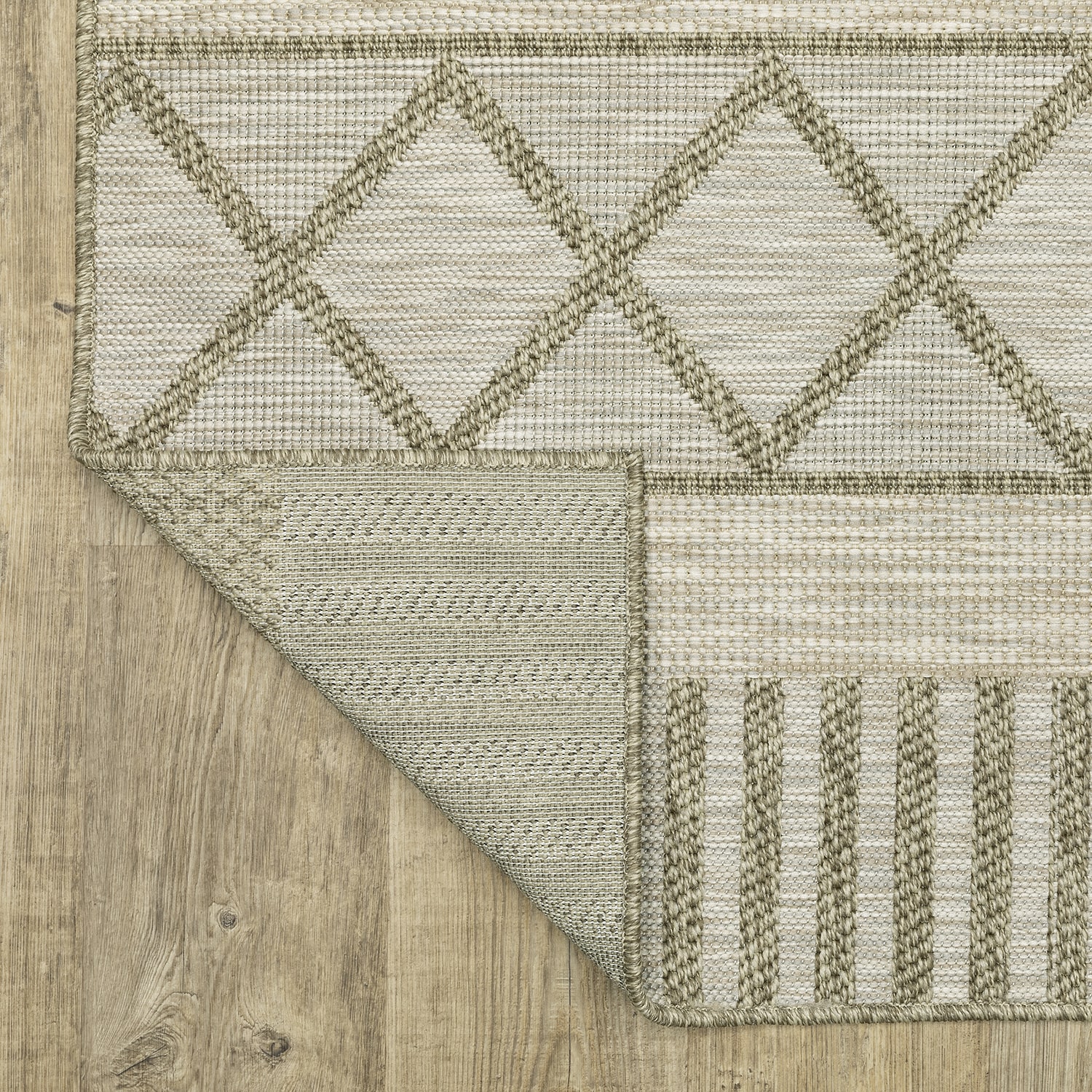 Covington Home Trinidad Geometric Stripes Indoor Outdoor Rectangular Area Rug