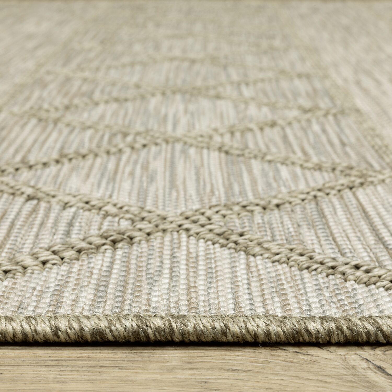 Covington Home Trinidad Geometric Stripes Indoor Outdoor Rectangular Area Rug