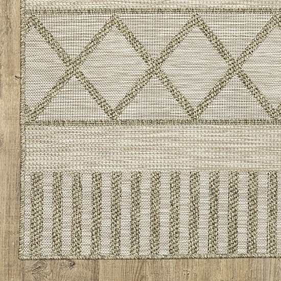 Covington Home Trinidad Geometric Stripes Indoor Outdoor Rectangular Area Rug