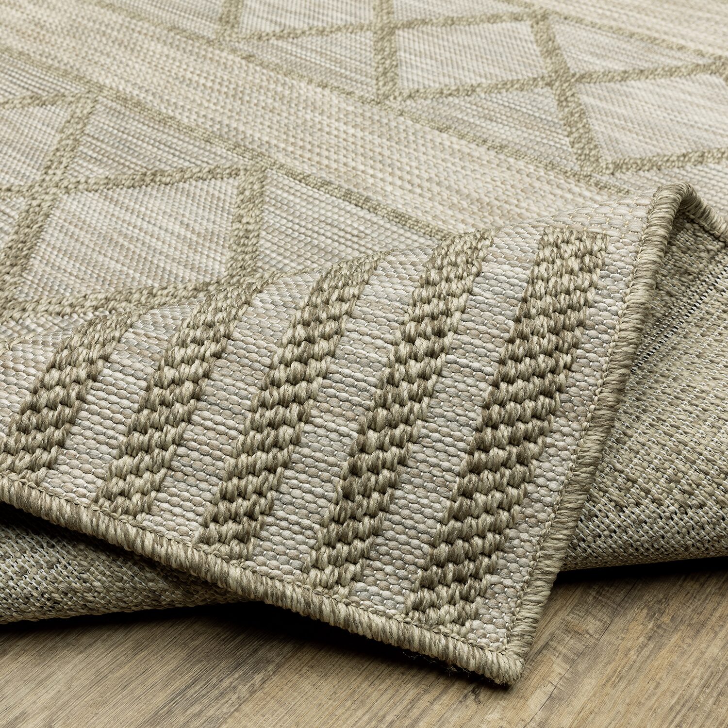 Covington Home Trinidad Geometric Stripes Indoor Outdoor Rectangular Area Rug