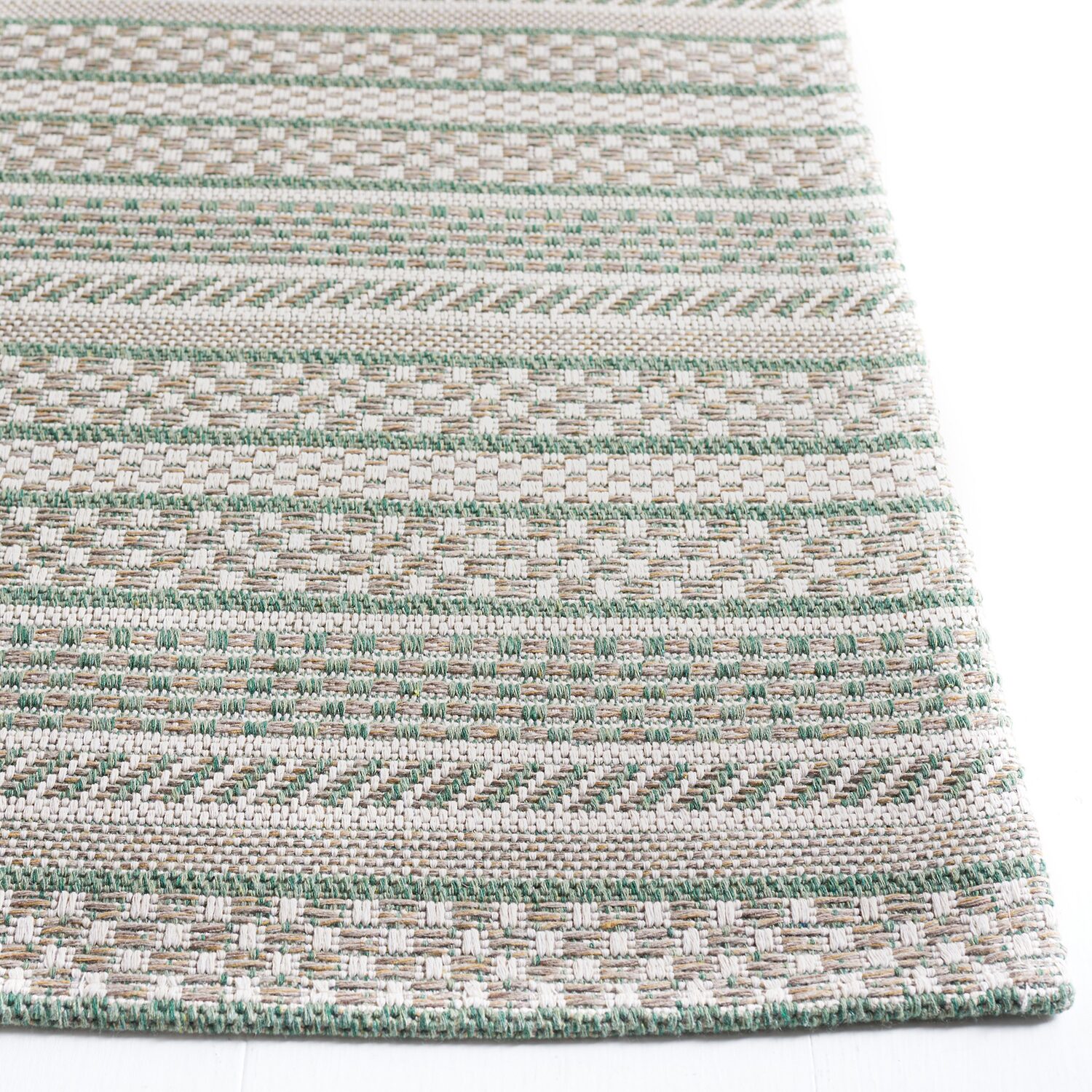 Martha Stewart Joan Stripe Water Resistant Indoor Rectangular Area Rug