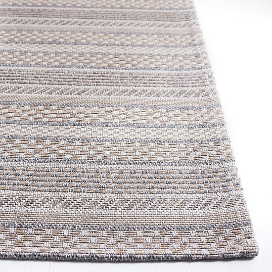 Martha Stewart Joan Stripe Water Resistant Indoor Rectangular Area Rug