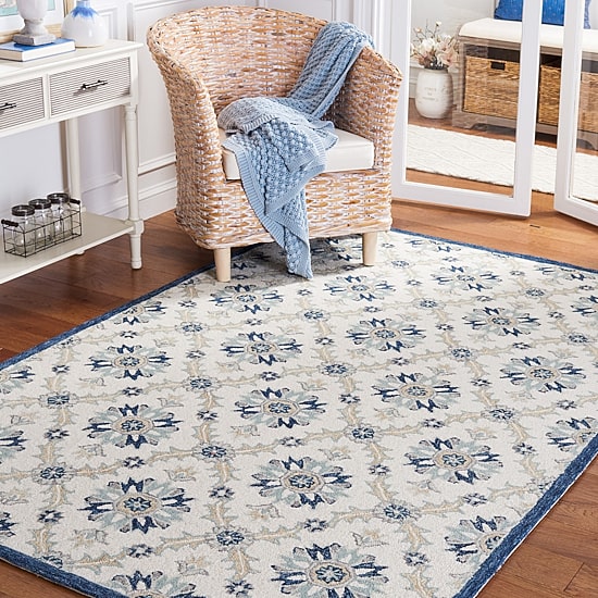 Martha Stewart Ivy Floral Hand Tufted Indoor Rectangle Area Rug