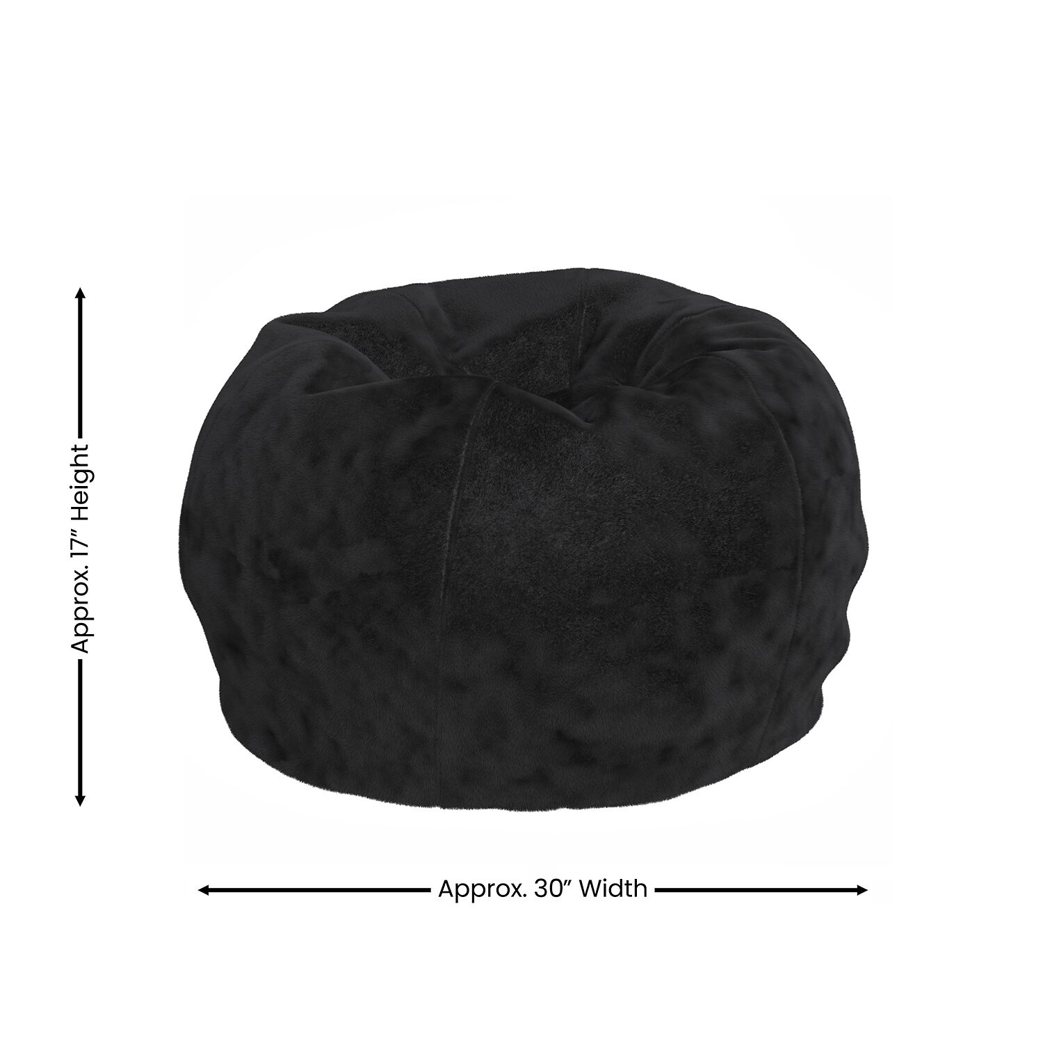Dillion Bean Bag Furry Chair