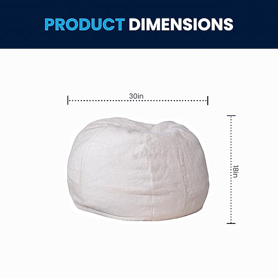 Dillion Bean Bag Furry Chair