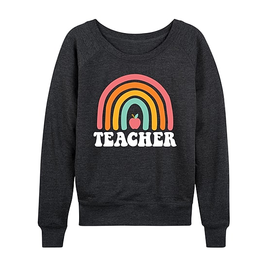 Teacher Womens Long Sleeve Regular Fit Graphic T-Shirt