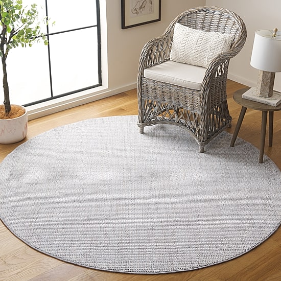 Martha Stewart Britt Stripe 6'7" X 6'7" Indoor Round Area Rug"