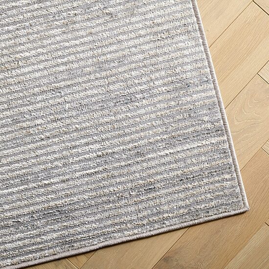 Martha Stewart Mila Stripe Washable 26" X 108" Indoor Rectangular Runner"