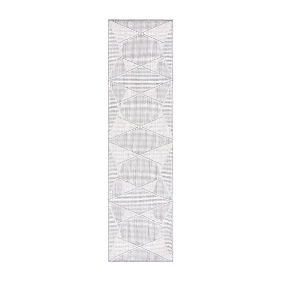 Martha Stewart Tony Geometric 26" X 96" Indoor Rectangular Runner"