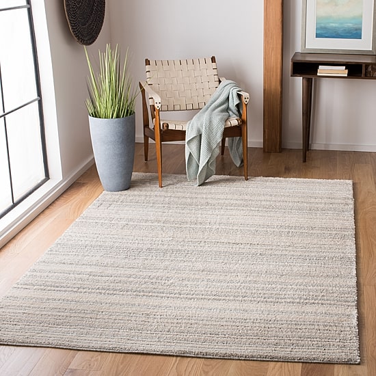 Martha Stewart Vaness Stripe Washable 4' X 6' Indoor Rectangular Area Rug