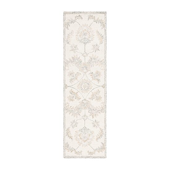 Martha Stewart Leia Floral Hand Tufted Washable 27" X 96" Indoor Rectangle Runner"