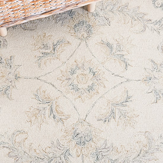 Martha Stewart Leia Floral Hand Tufted Indoor Rectangle Area Rug