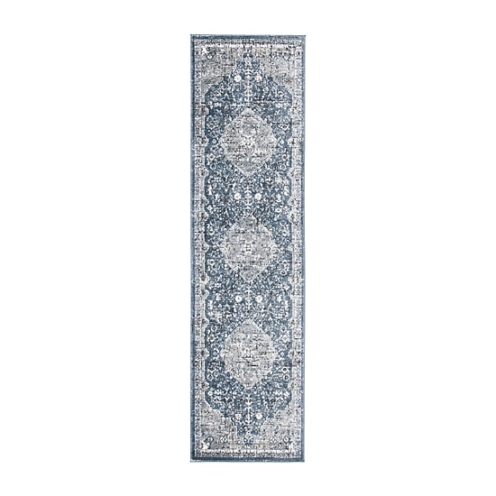 Martha Stewart Lois Bordered 26" X 72" Indoor Rectangle Runner