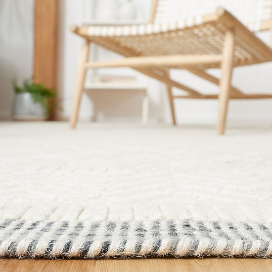 Martha Stewart Zena Bordered Loomed Indoor Rectangular Area Rug