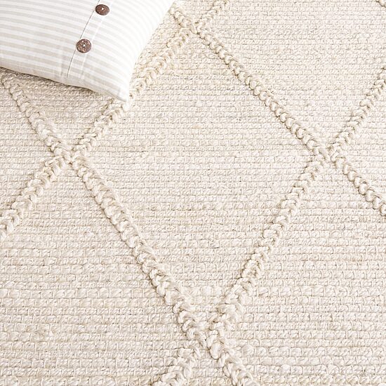Martha Stewart Iona Solid Woven 6' X 6' Indoor Round Area Rug