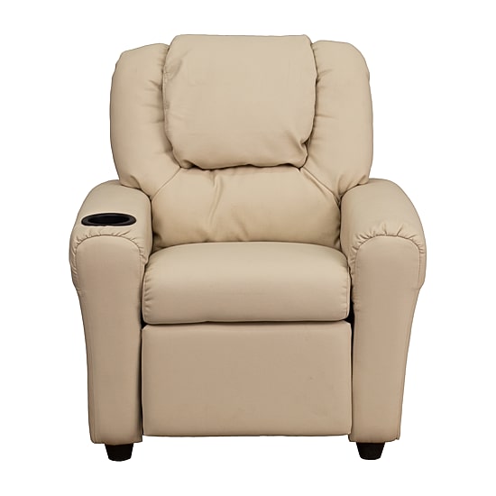 Vana Plush Recliner with Cup Holder for Kids