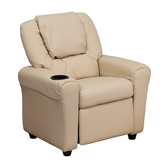 Vana Plush Recliner with Cup Holder for Kids