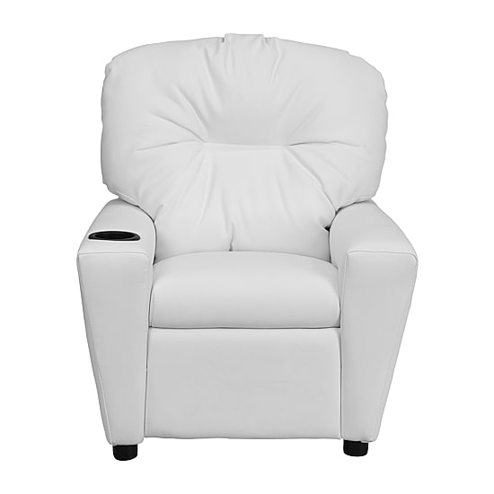 Chandler Plush Recliner with Cup Holder for Kids
