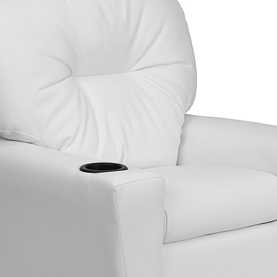 Chandler Plush Recliner with Cup Holder for Kids