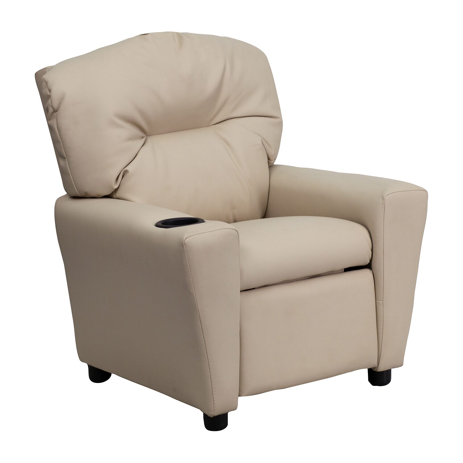 Chandler Plush Recliner with Cup Holder for Kids