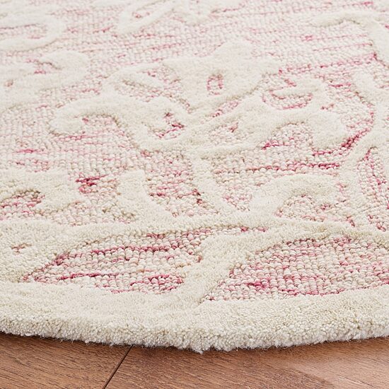 Martha Stewart Edi Floral 6' X 6' Indoor Round Area Rug