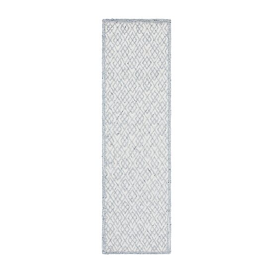 Martha Stewart Grace Bordered 27" X 96" Indoor Rectangular Runner