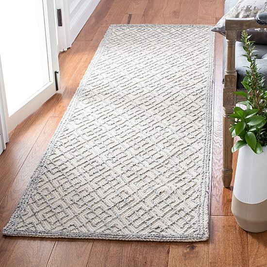 Martha Stewart Grace Bordered 27" X 96" Indoor Rectangular Runner