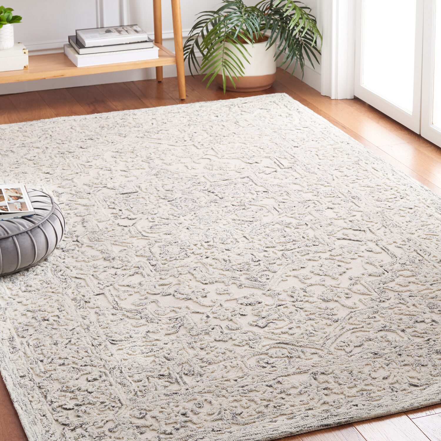 Martha Stewart Zion Bordered Indoor Rectangular Area Rug