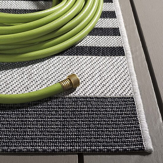Martha Stewart Ripley Stripe 6'7" X 9' Indoor Rectangular Area Rug"