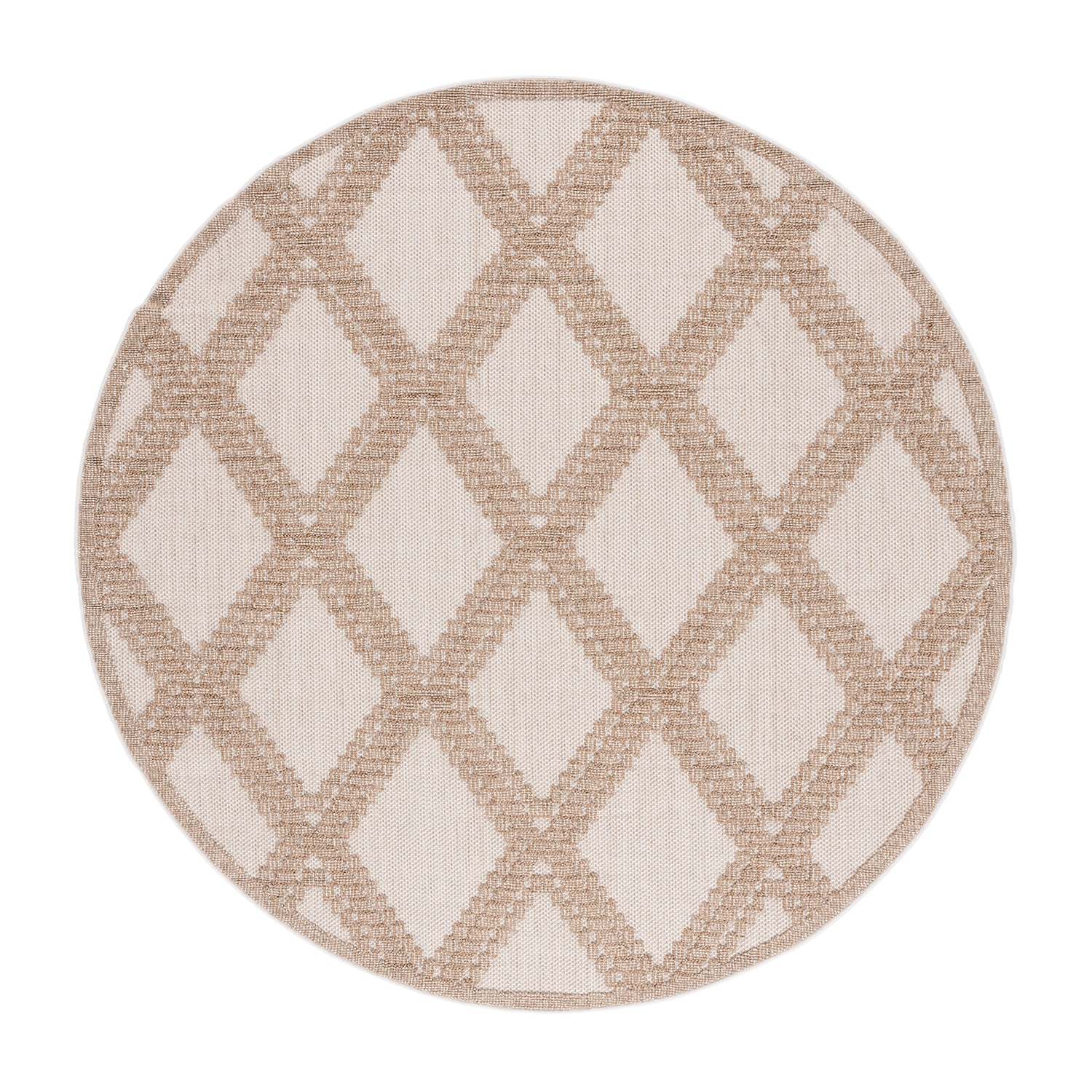 Martha Stewart Lora Geometric 6'7" X Outdoor Round Area Rug
