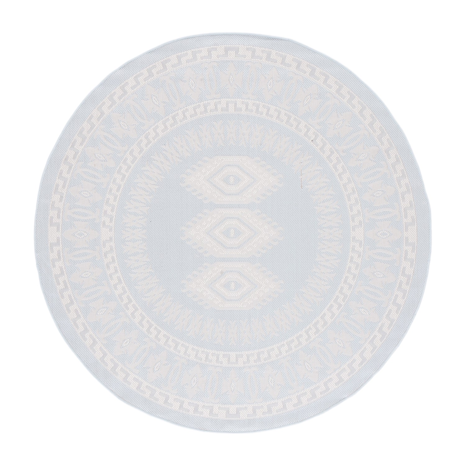 Martha Stewart Meera Medallion 6'7" X 6'7" Outdoor Round Area Rug