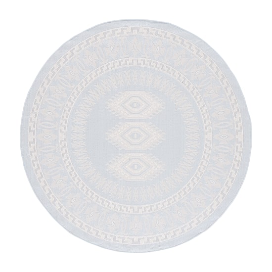 Martha Stewart Meera Medallion 6'7" X 6'7" Outdoor Round Area Rug