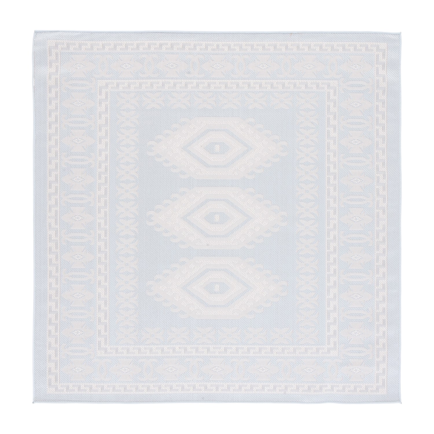 Martha Stewart Meera Medallion Washable 6'7" X 6'7" Outdoor Square Area Rug"
