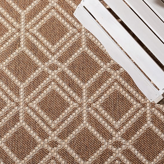 Martha Stewart Ava Bordered 6'7" X 6'7" Outdoor Square Area Rug