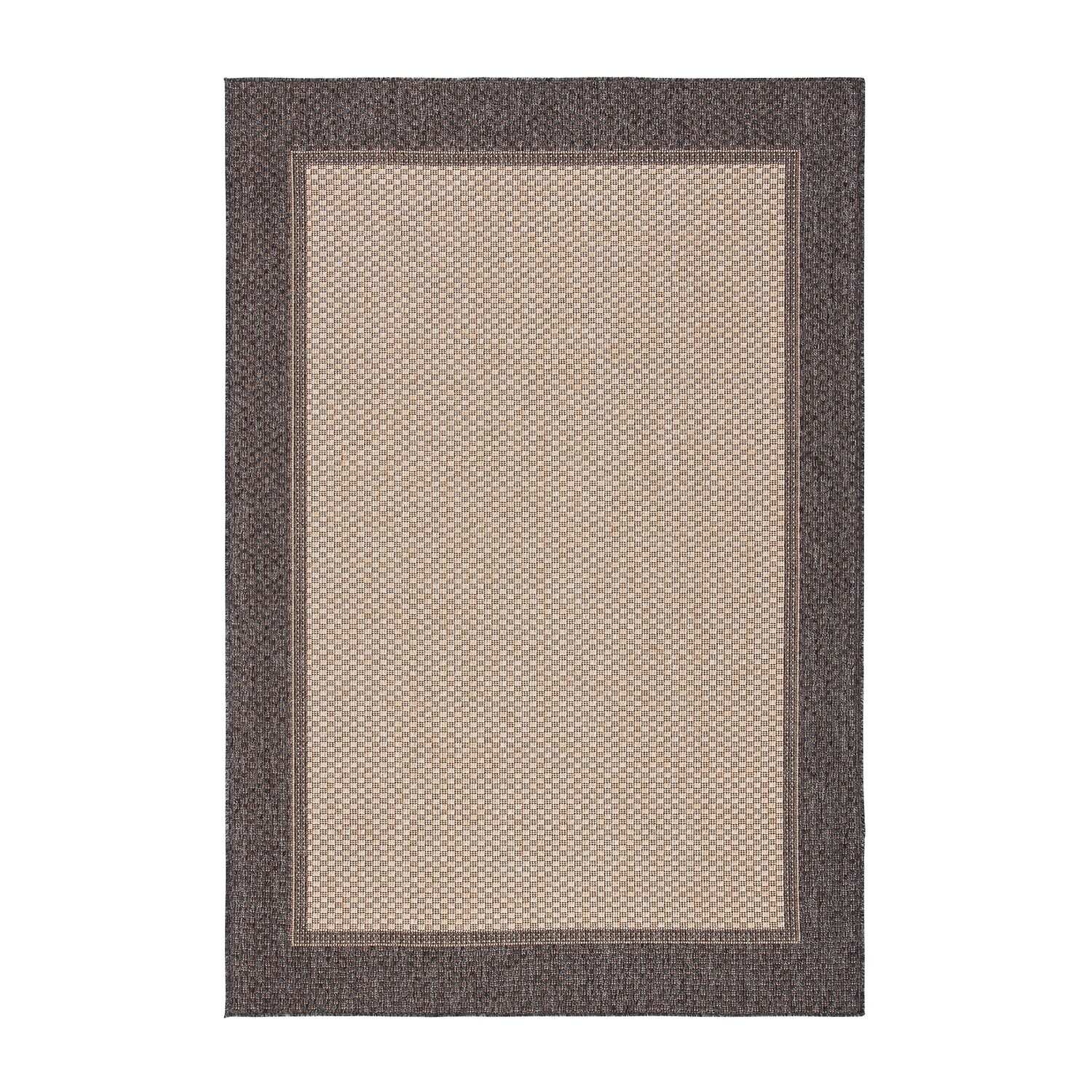 Martha Stewart Zia Bordered Washable Outdoor Rectangular Area Rug