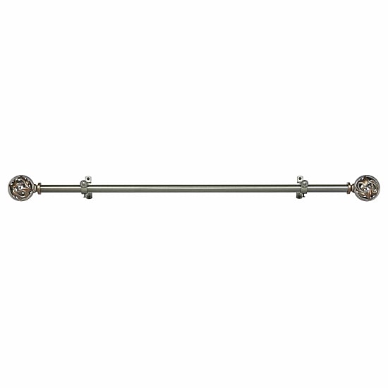 Buono II ¾" Adjustable Curtain Rod with Grace Finial