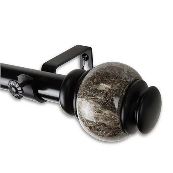 Rod Desyne Marble 1 IN Adjustable Curtain Rod