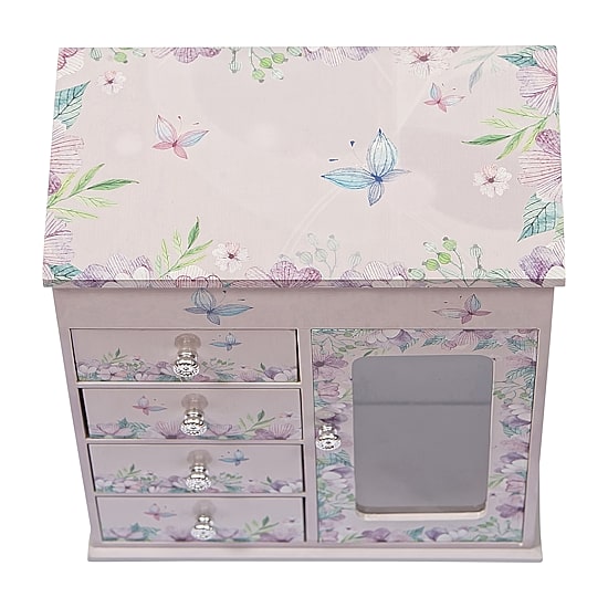 Mele and Co Liliana Ballerina Purple Jewelry Box