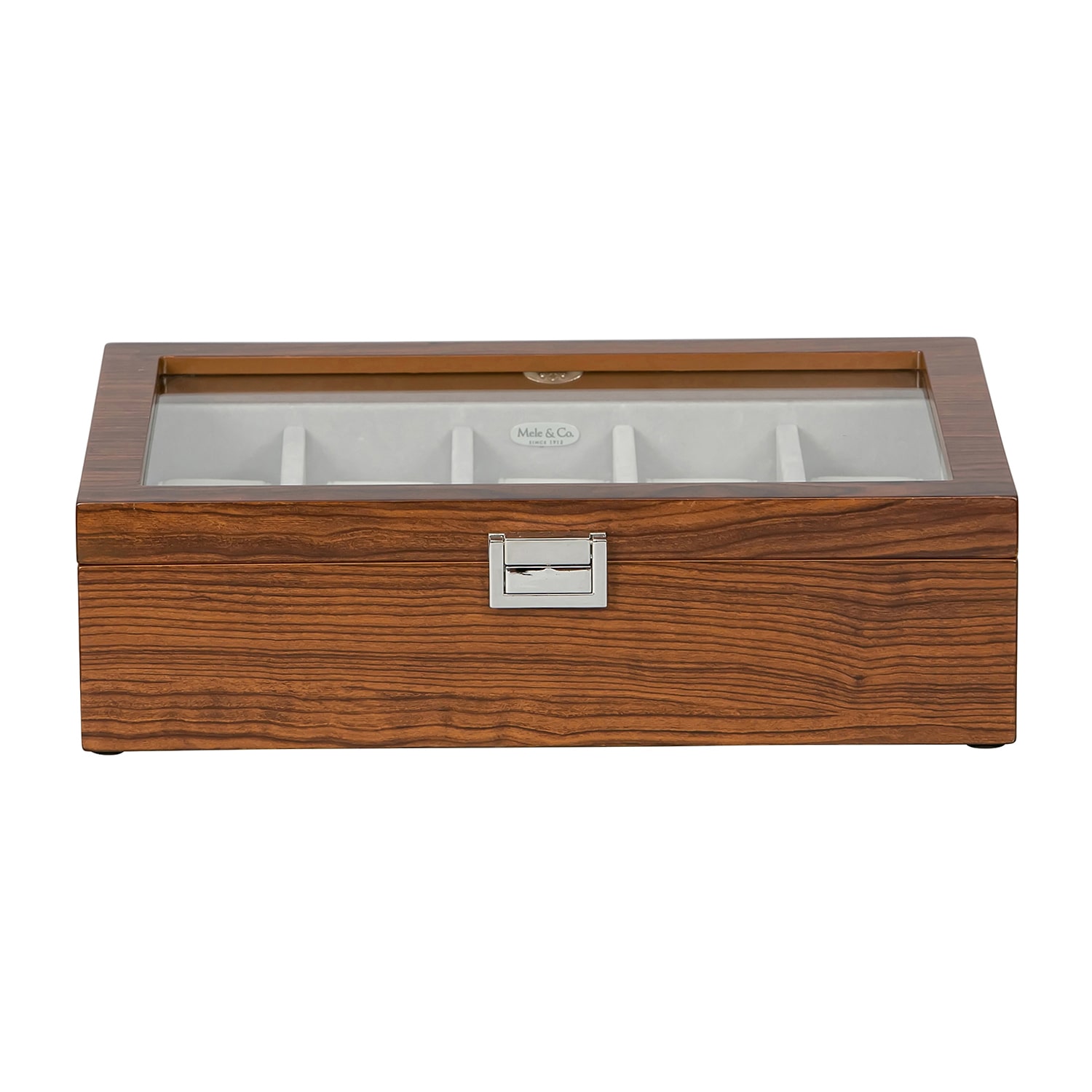 Mele and Co Jayson Mahogany-Finish Watch Box