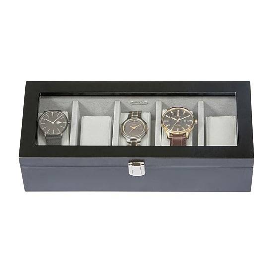 Mele And Co Tate Java-Finish Watch Box
