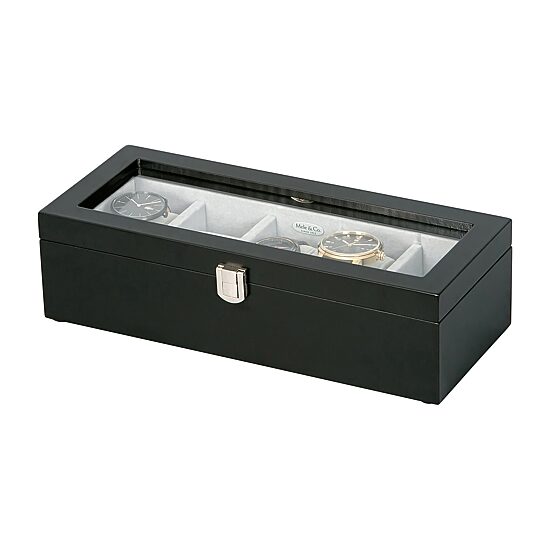 Mele And Co Tate Java-Finish Watch Box