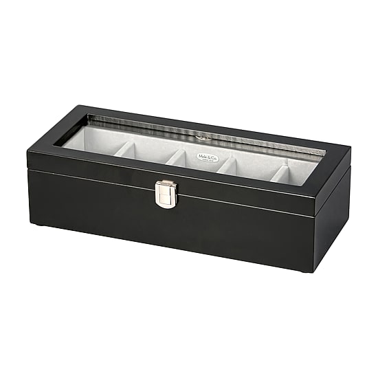 Mele And Co Tate Java-Finish Watch Box