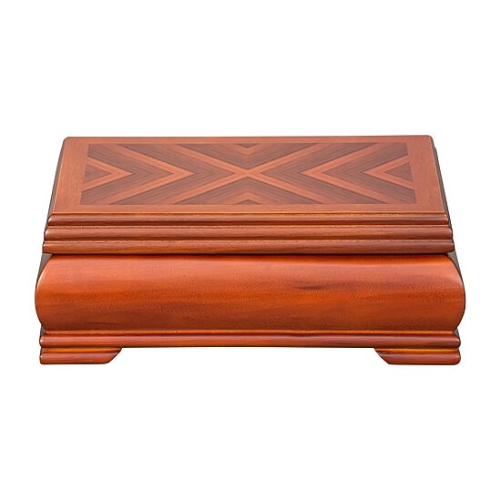 Mele and Co Carmen Walnut-Finish Jewelry Box
