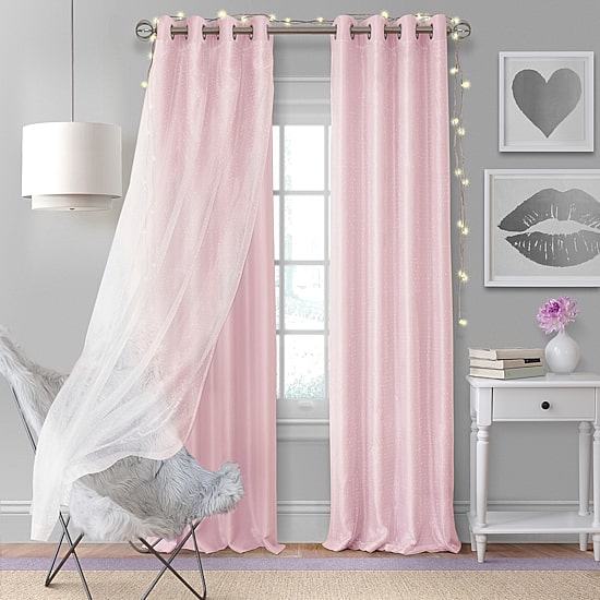Threadmade Aurora Grommet Top Light-Filtering Single Curtain Panel