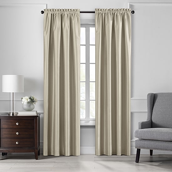 Threadmade Colette Rod Pocket Energy Saving Blackout Single Curtain Panel
