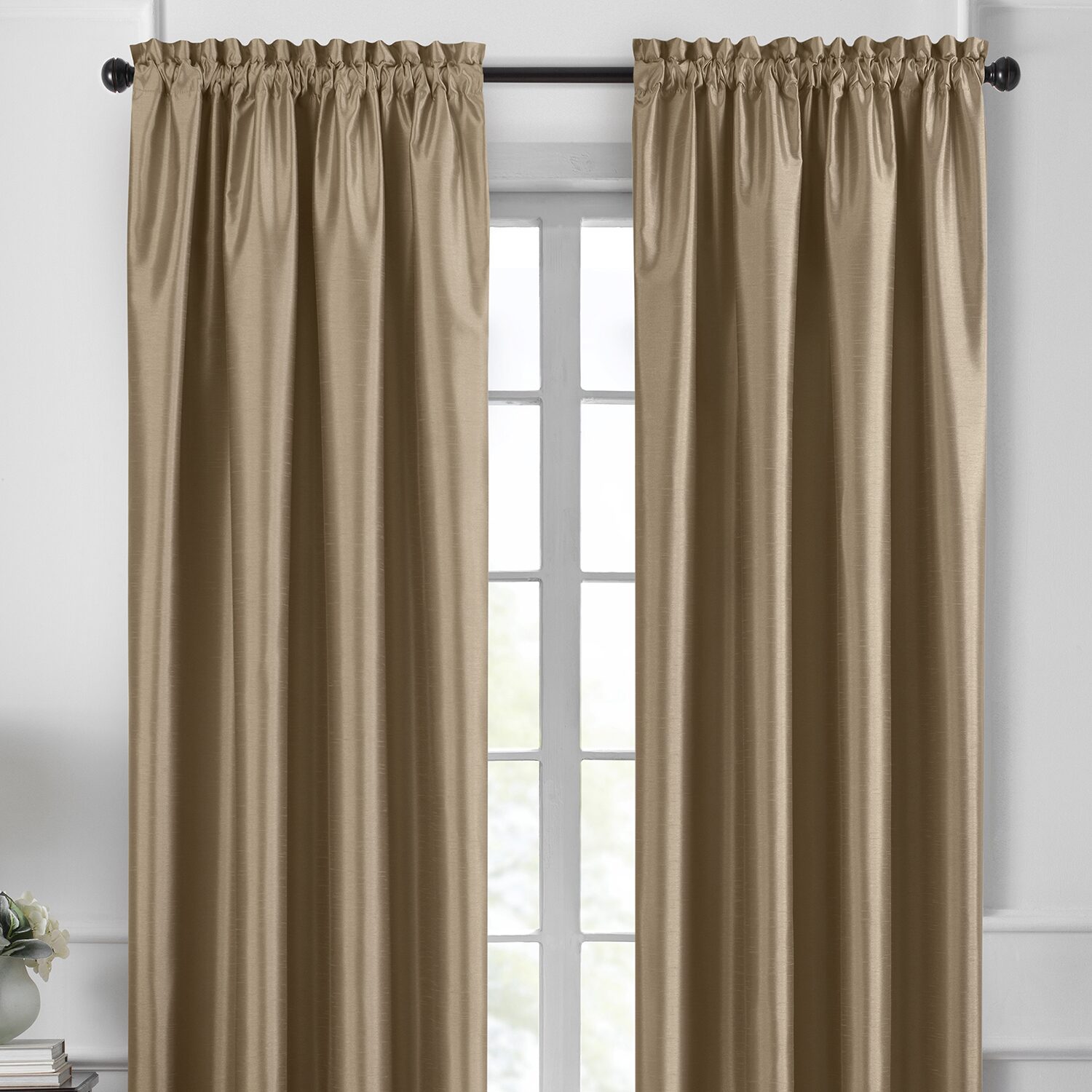 Threadmade Colette Rod Pocket Energy Saving Blackout Single Curtain Panel