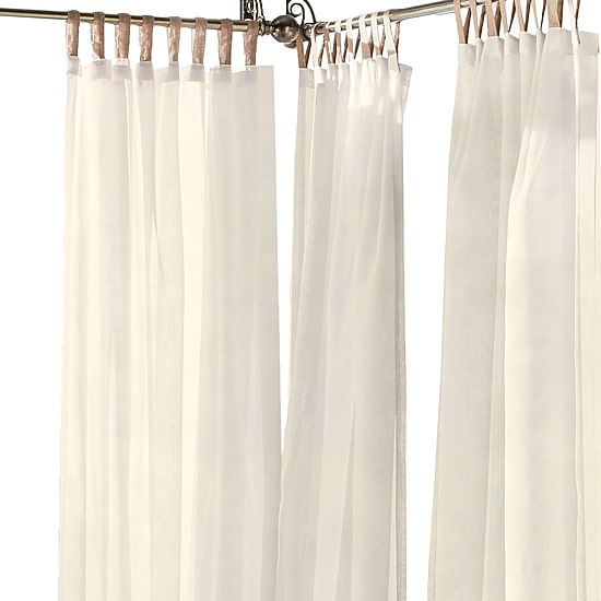Elrene Home Fashions Darien Tab Top Sheer Single Outdoor Curtain Panel
